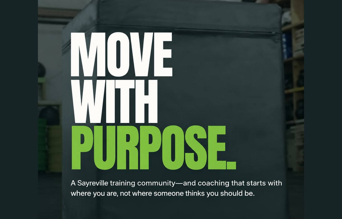 Isabella Fitness website message: Move with purpose, with community-focused coaching